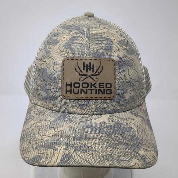 Hooked Hunting Snapback Trucker Hat Multicolor OS Mesh Back Camouflage Dri-Duck - Picture 2 of 9